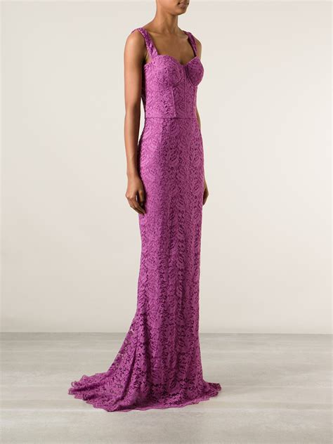 dolce gabbana purple dress|dolce gabbana long evening dresses.